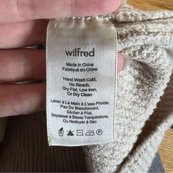 Wilfred cream v neck sweater dress size medium - Picture 3 of 4